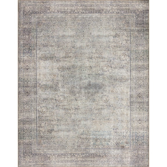 Loloi II Wynter WYN-03 Silver / Charcoal Oriental Area Rug 2'-6" x 9'-6"
