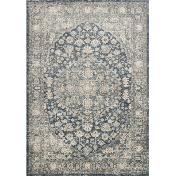 Loloi Teagan Denim / Mist 2'-8" x 4' Accent Rug