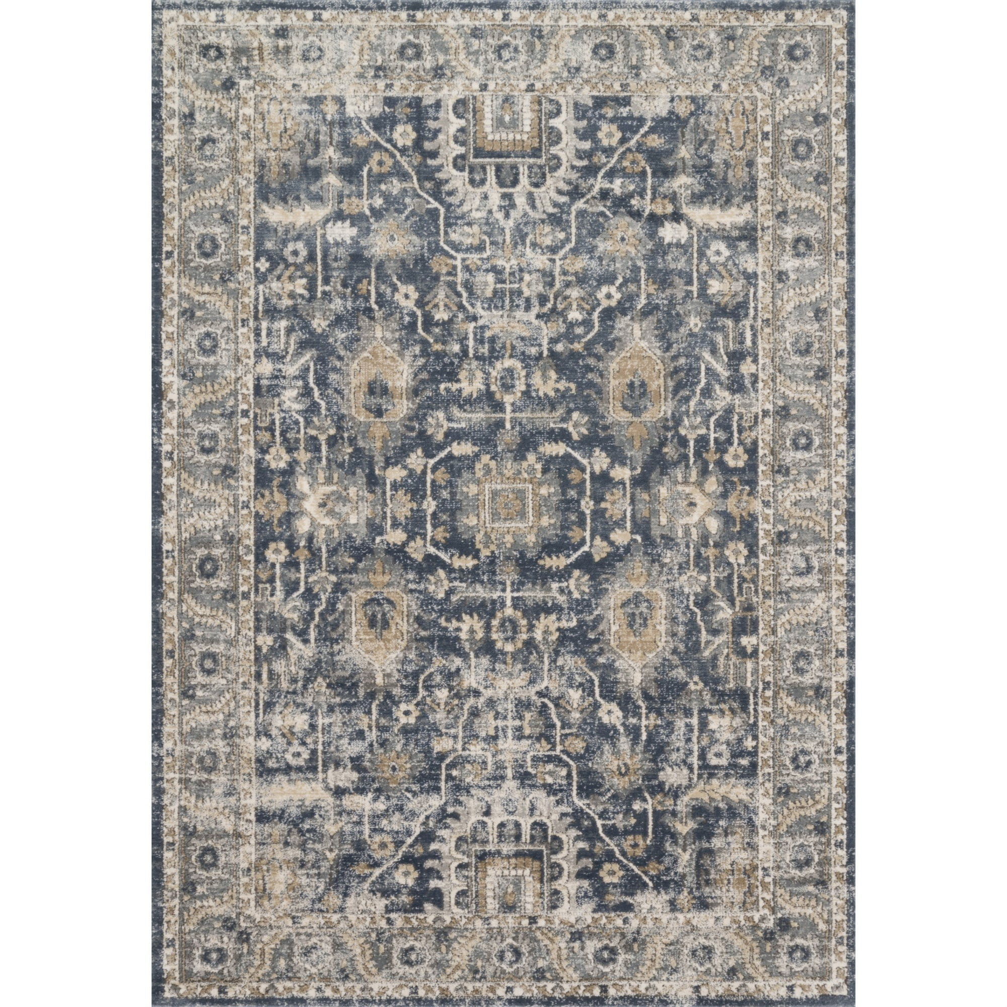 Loloi Teagan Denim / Pebble 2'-8" x 13' Runner Rug