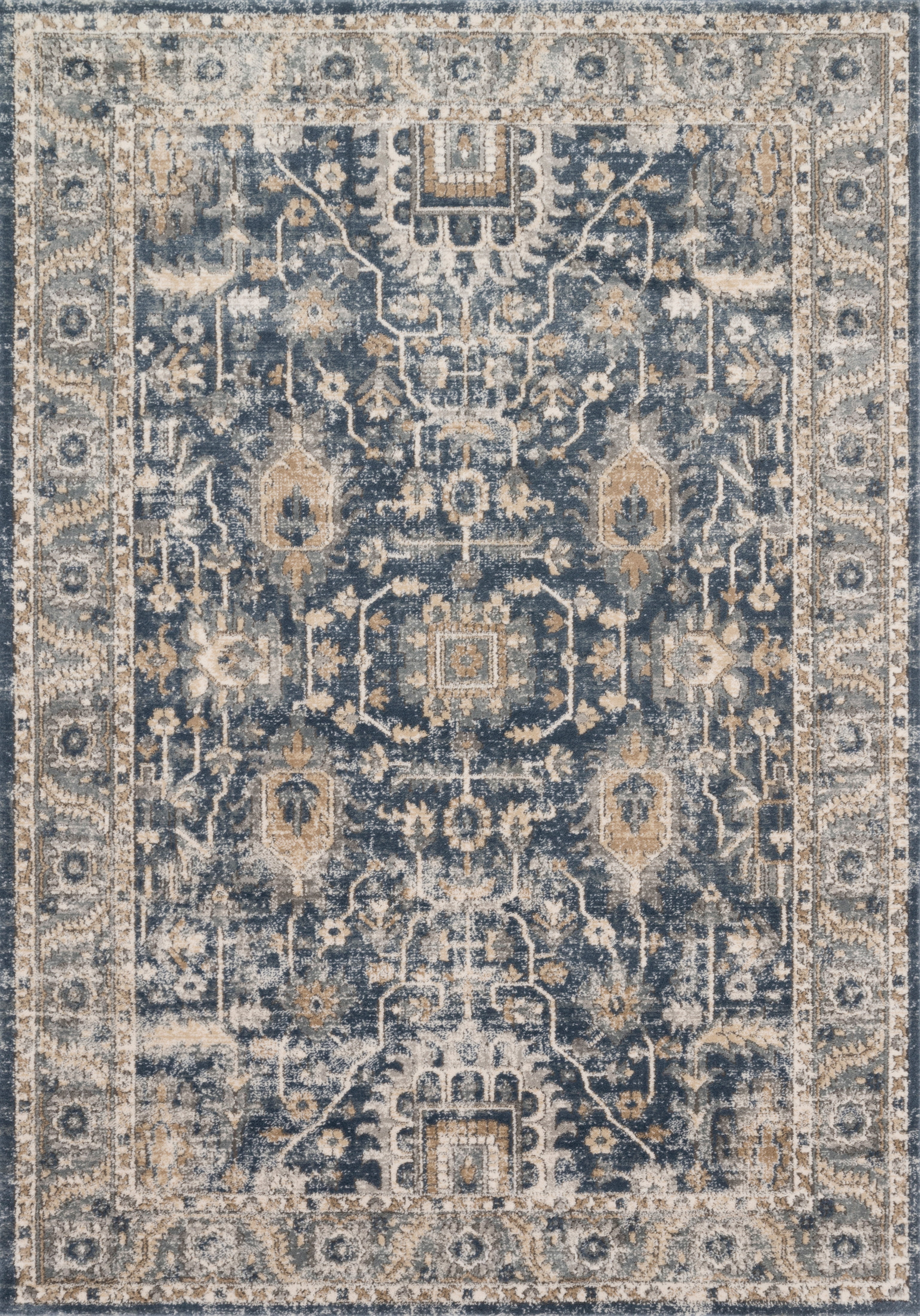 Loloi Teagan Denim / Pebble 2'-8" x 4' Accent Rug