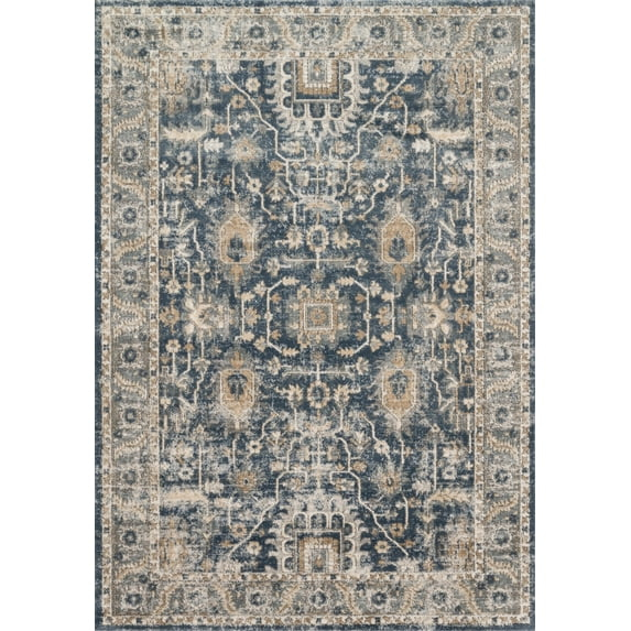 Loloi Teagan Denim / Pebble 5'-3" x 7'-6" Area Rug