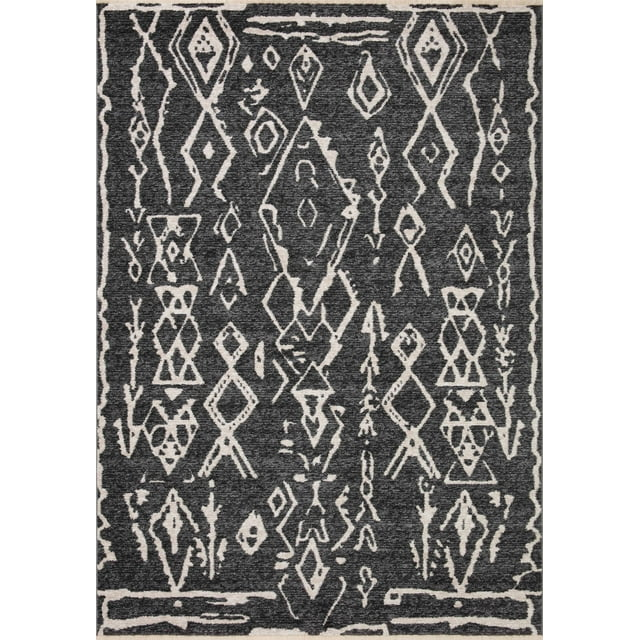 Loloi Vance Charcoal / Dove 2'-3" x 3'-10" Area Rug