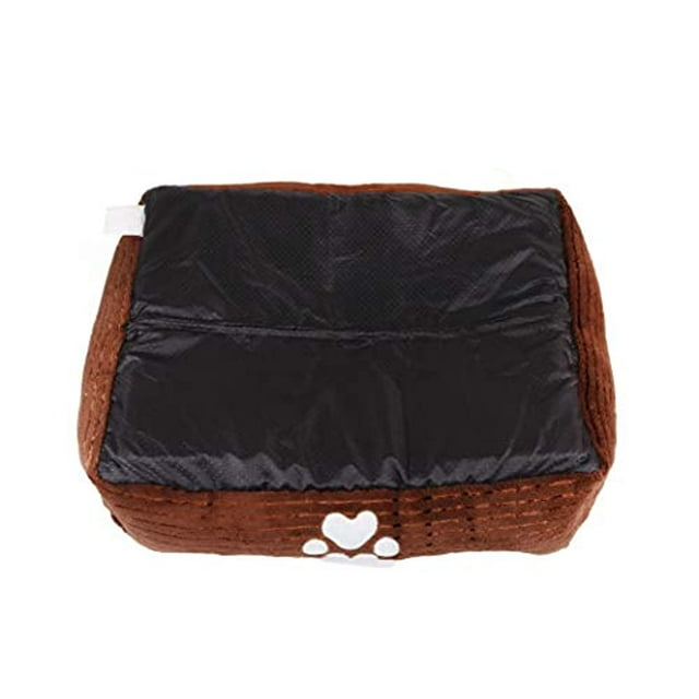 Long Rich Reversible Rectangle Pet Bed Dog Bed with Dog Paw Embroidery,Medium size, by Happycare Textiles