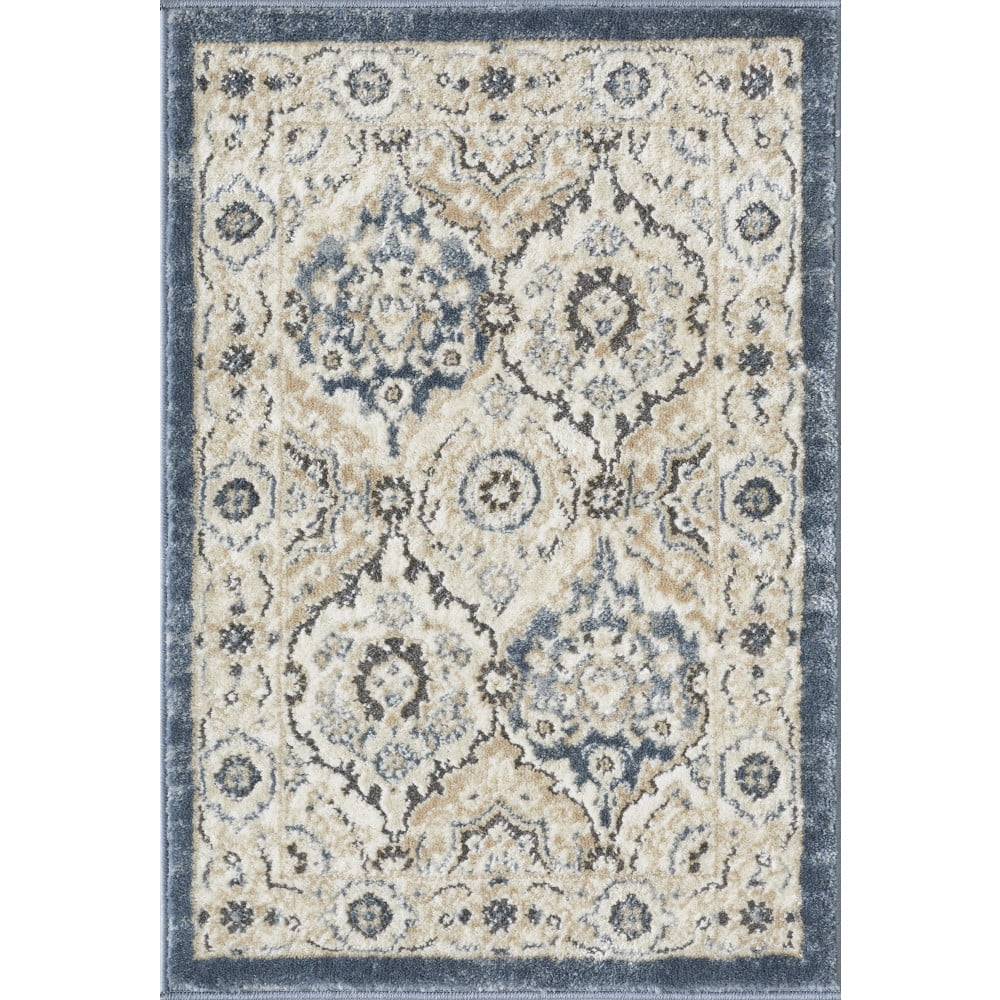 Loomaknoti Kehleigh Dravan 2' x 3' Beige Oriental Indoor Accent Rug