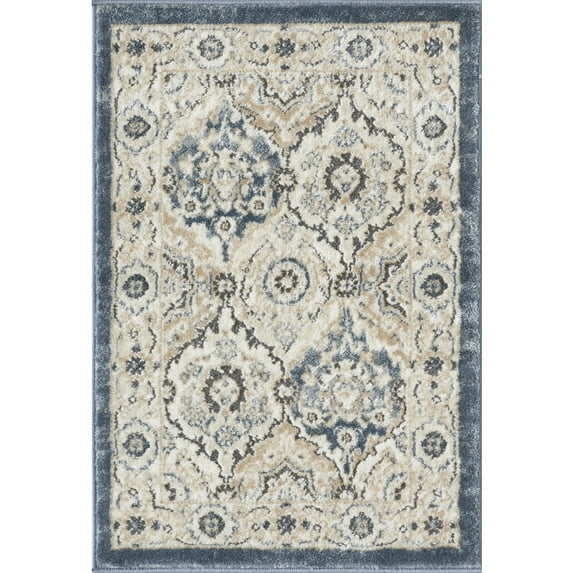 Loomaknoti Kehleigh Dravan 2' x 3' Beige Oriental Indoor Accent Rug