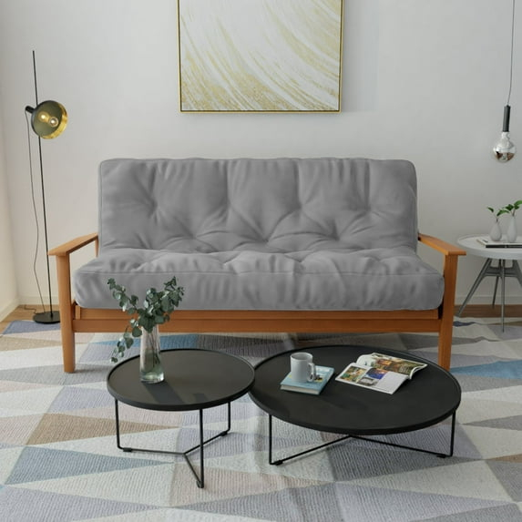 Loosh Home  8" Canvas Futon Mattress Grey Full