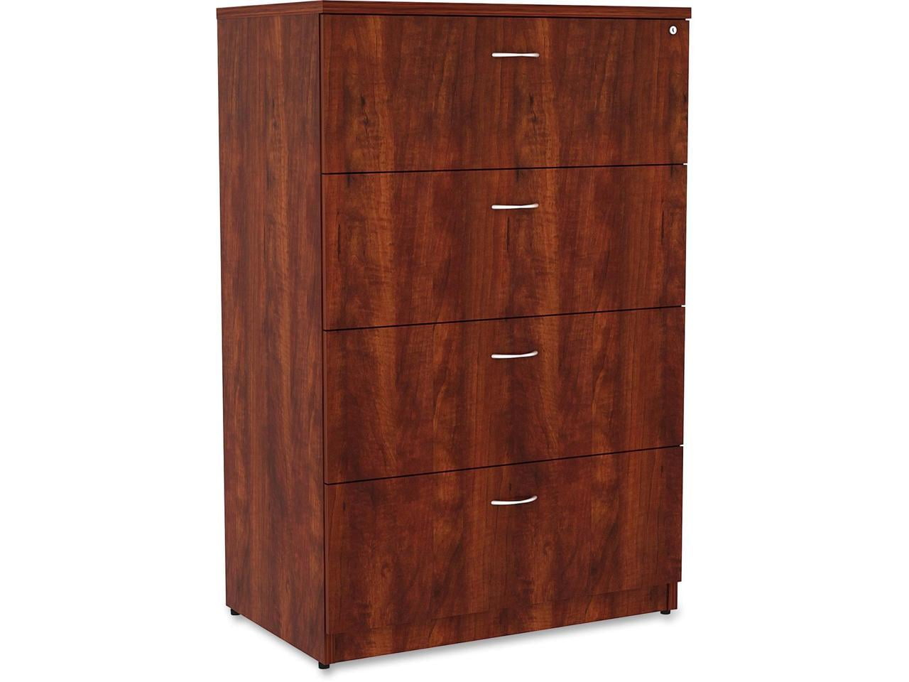 Lorell 4-Drawer Lateral File 35-1/2"x22"x54-3/4" Cherry 34387