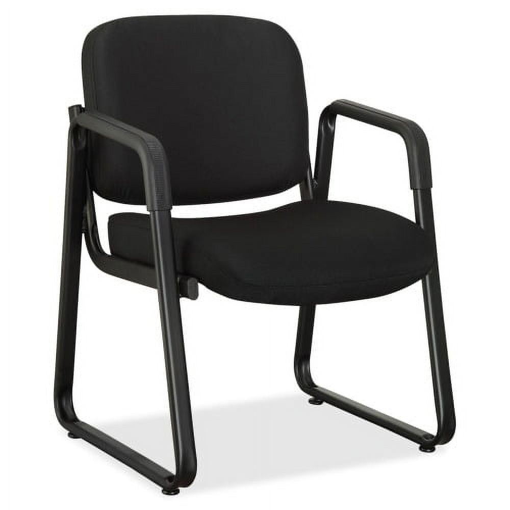 Lorell Guest Chair 24-3/4"x26"x33-1/2" Black Fabric 84576