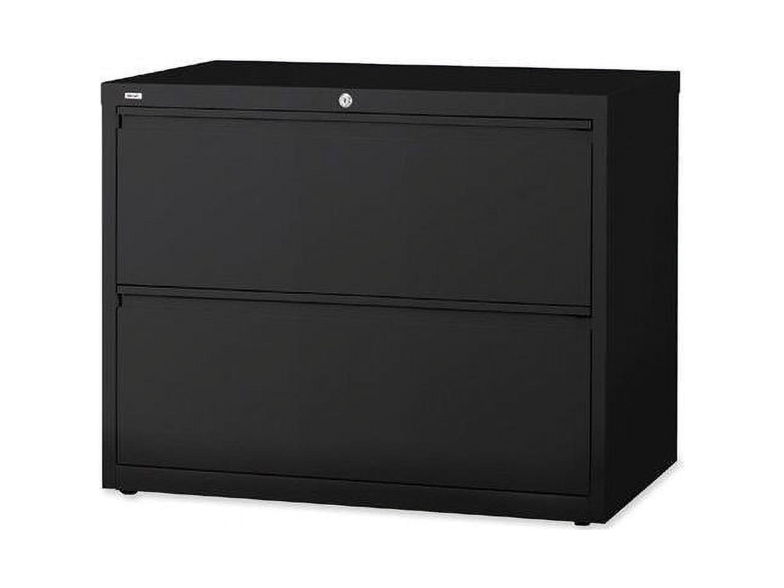 Lorell Lateral File 2-Drawer 42"x18-5/8"x28" Black 60554