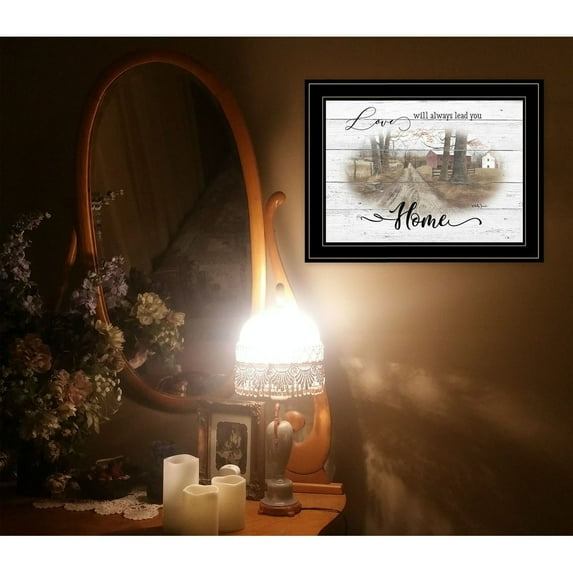 Love Will Always Lead You Home By Billy Jacobs Printed Art Wood Multi-Color