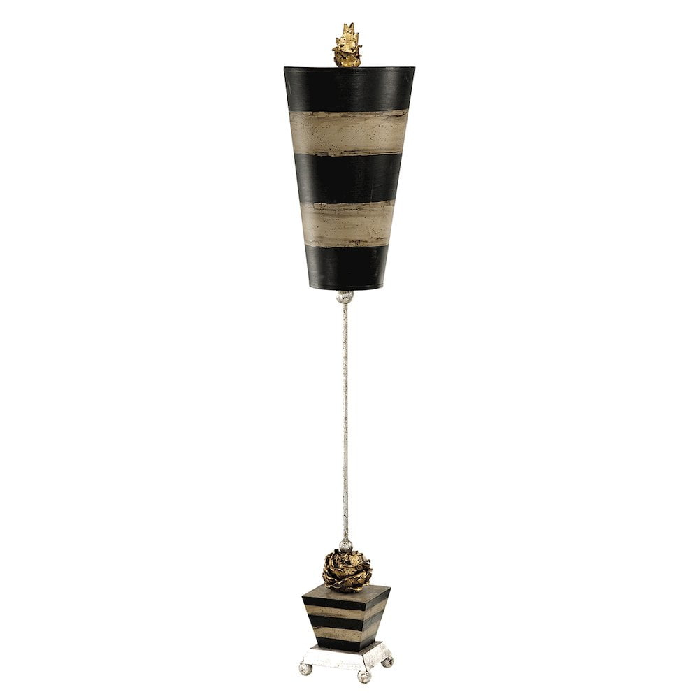 Lucas McKearn Bienville Table Lamp in Gold and Silver with Gold Drum Shade