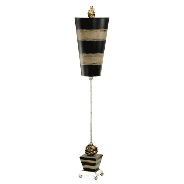 Lucas McKearn Bienville Table Lamp in Gold and Silver with Gold Drum Shade