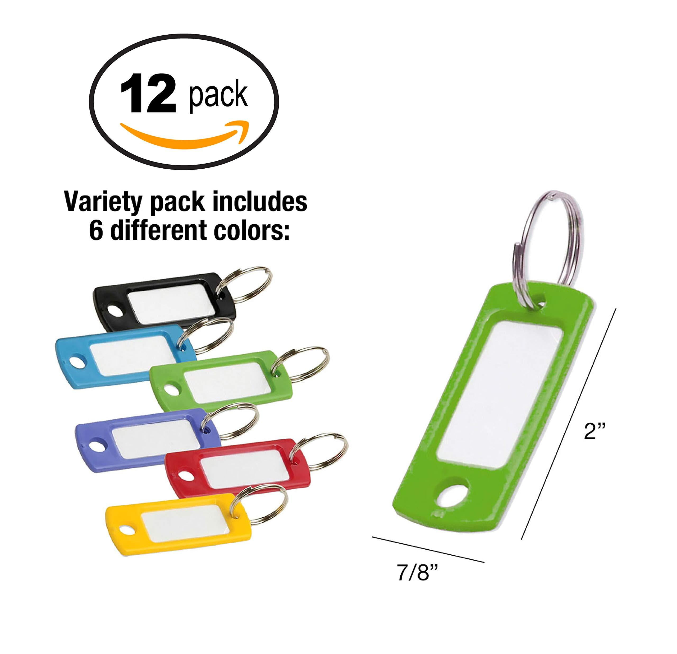Lucky Line  16929  Assorted Color Key Tags (12-Pack)