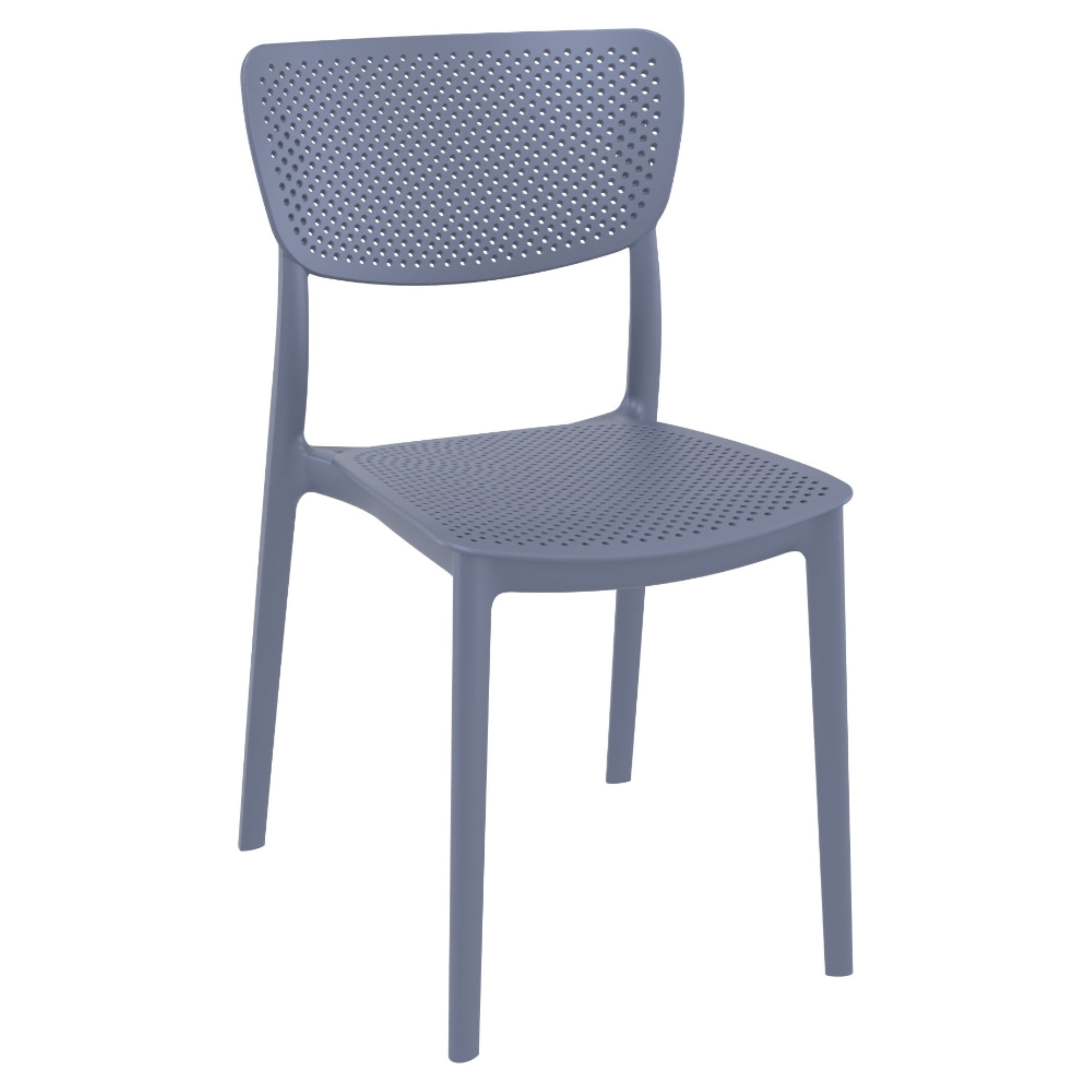 Lucy Outdoor Dining Chair Dark Gray