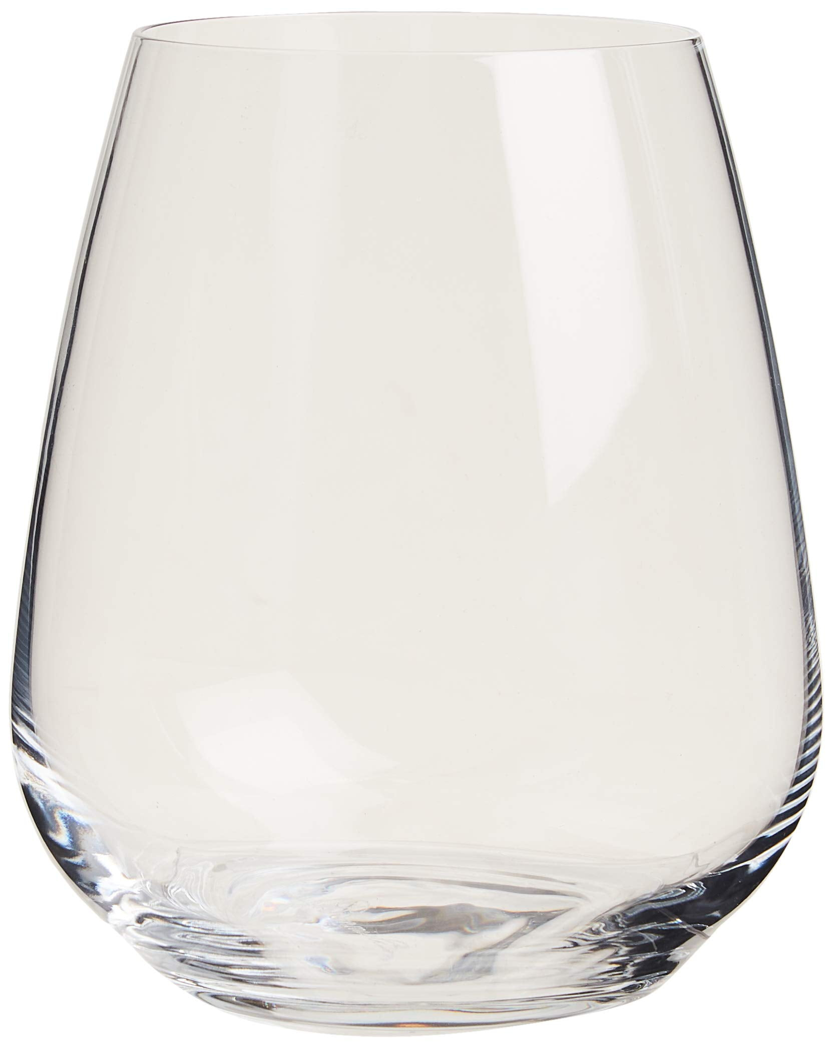 Luigi Bormioli Clear Lead-Free Crystal Stemless Wine Glasses, Set of 6