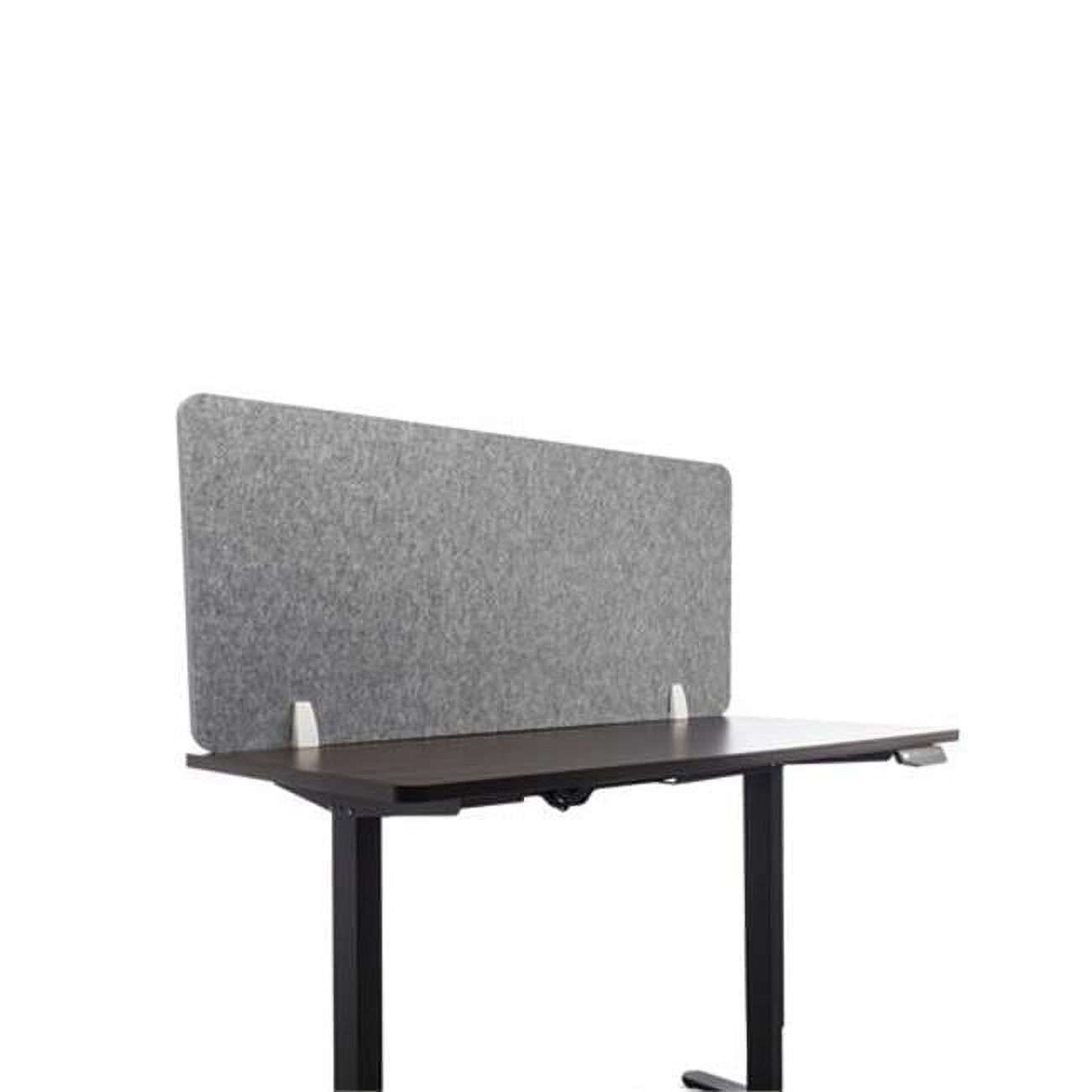 Lumeah Desk Screen Cubicle Panel and Office Partition Privacy Screen, 54.5 x 1 x 23.5, Polyester, Gray