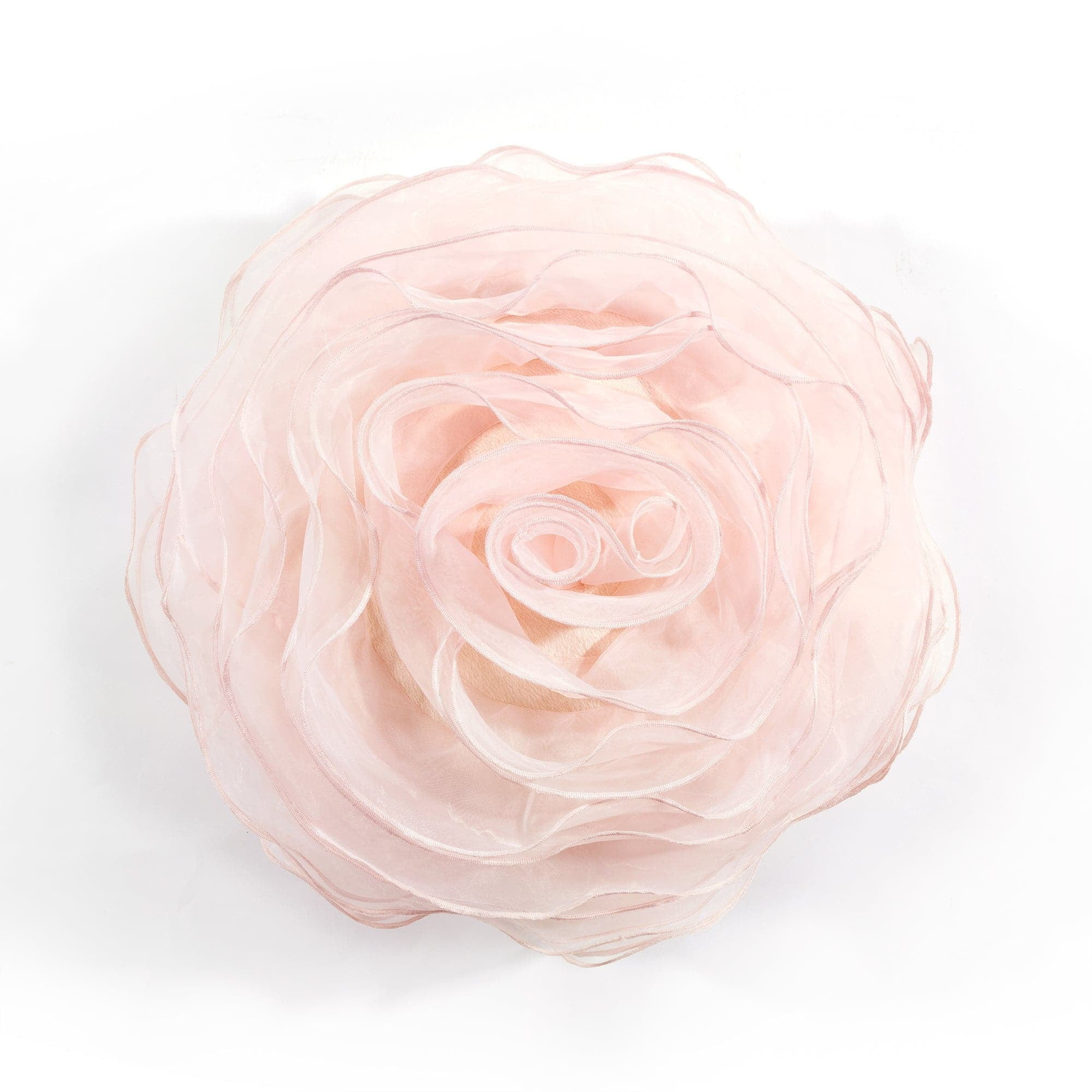 Lush Decor 17 in x 17 in Pink Ruffle Polyester Decorative Pillow