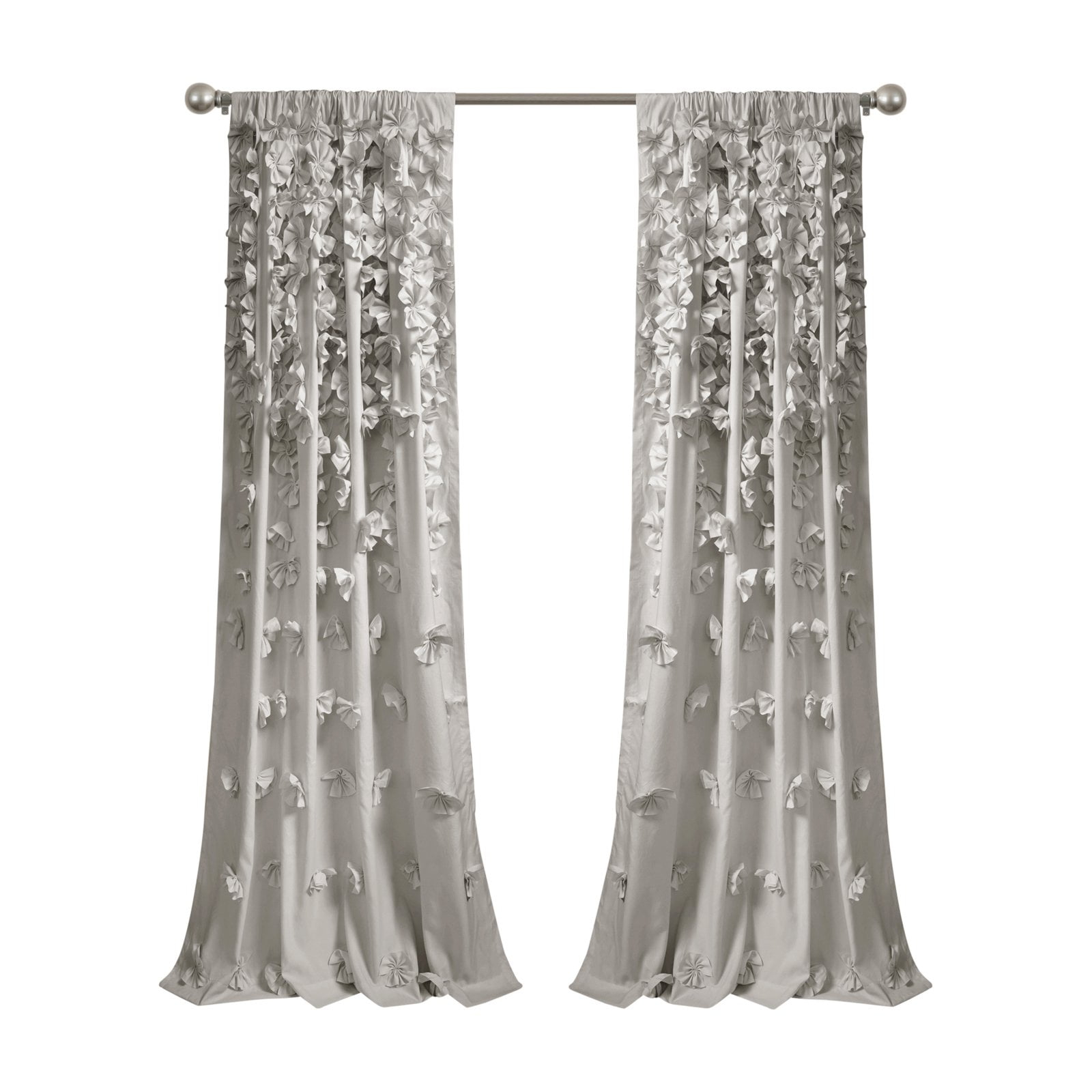 Lush Decor Riley Rod Pocket Curtain Panel