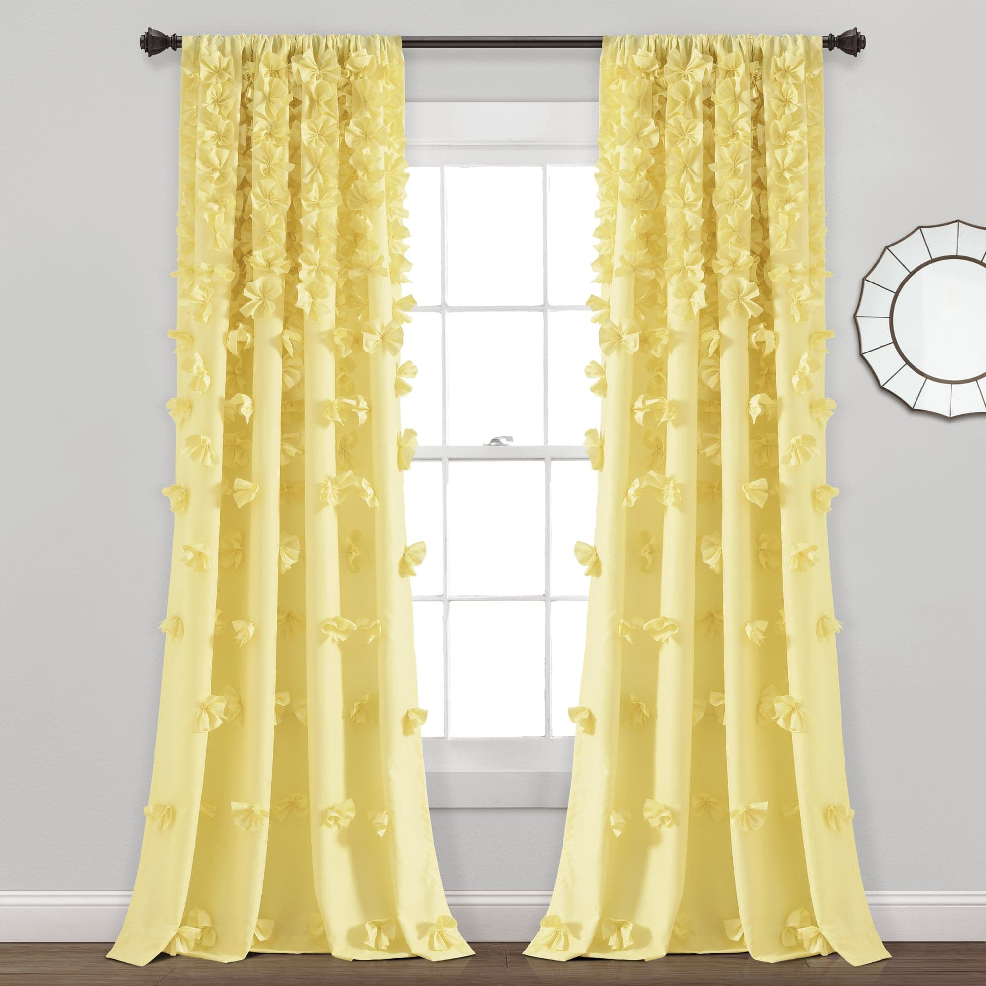 Lush Decor Riley Rod Pocket Curtain Panel