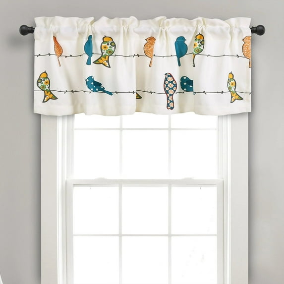 Torre & Tagus Rowley Birds Tailored 52'' W Window Valance