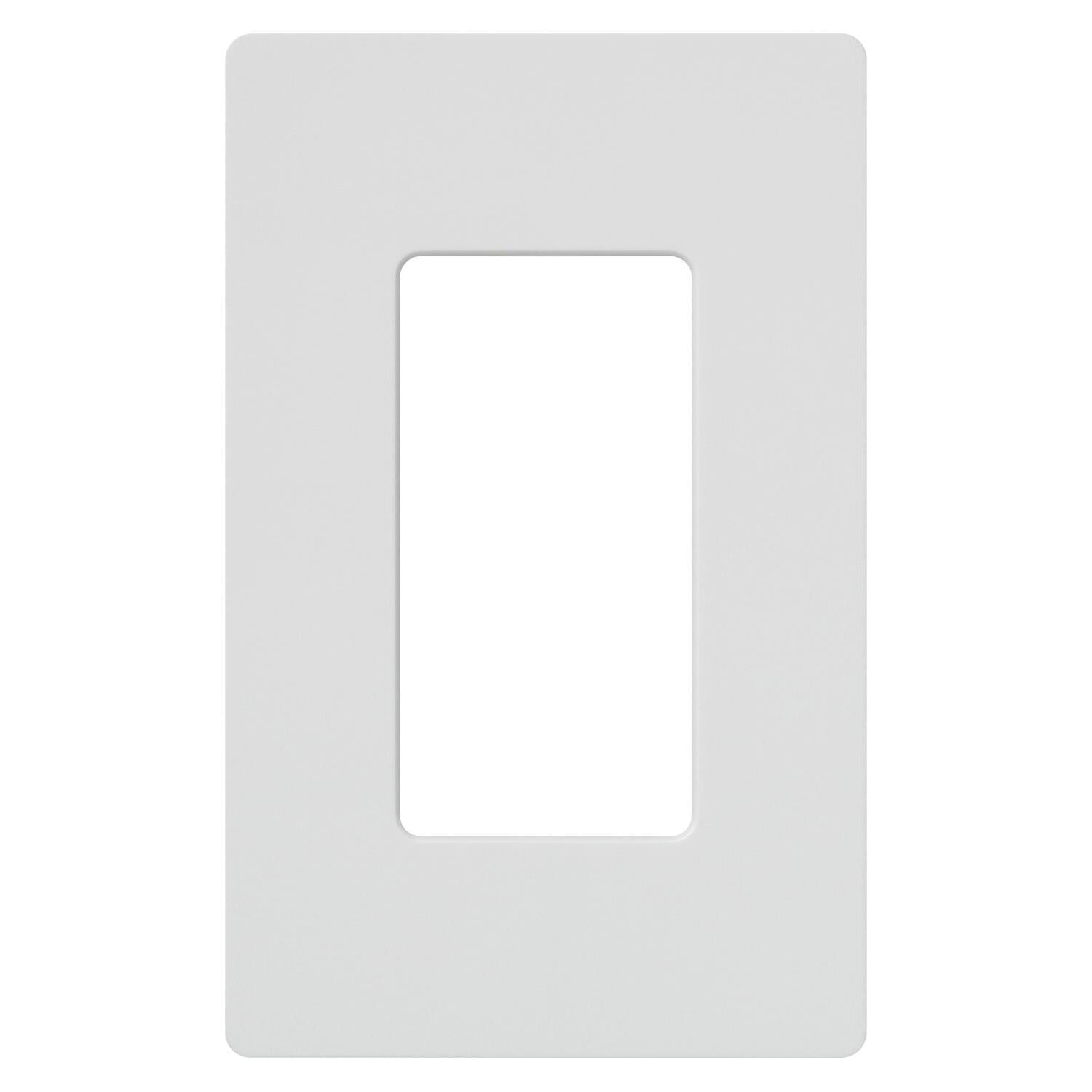 Lutron Cw-1-Wh 1-Gang Claro Wall Plate, White