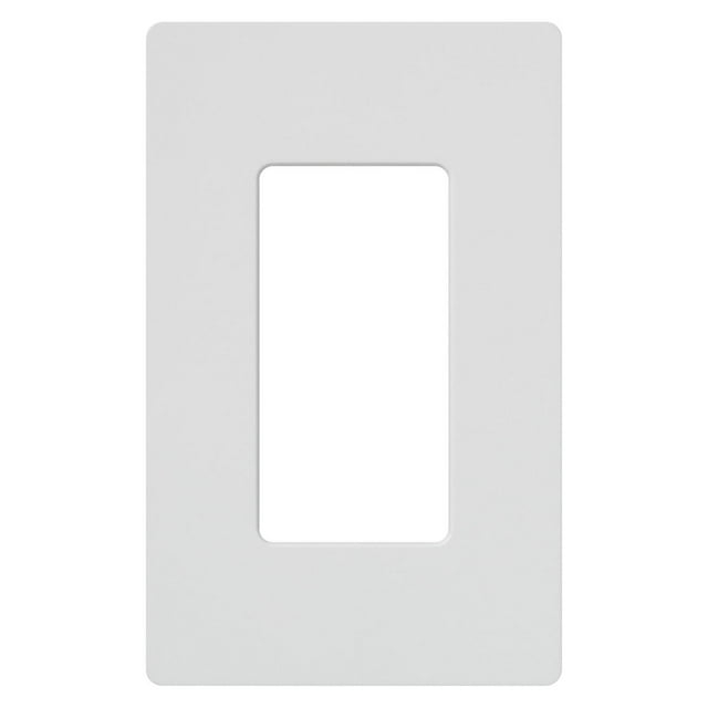 Lutron Cw-1-Wh 1-Gang Claro Wall Plate, White