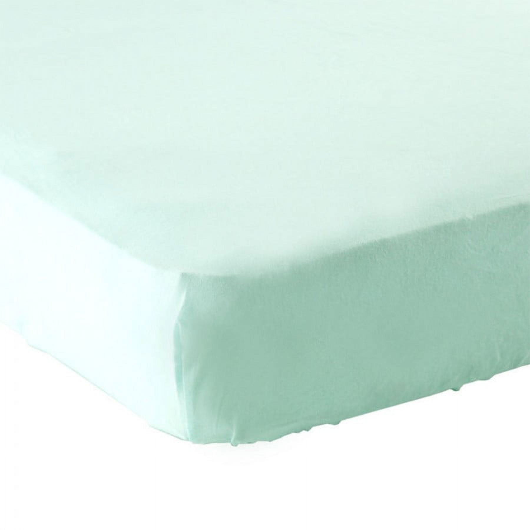 Luvable Friends Baby Fitted Crib Sheet, Mint Solid, One Size
