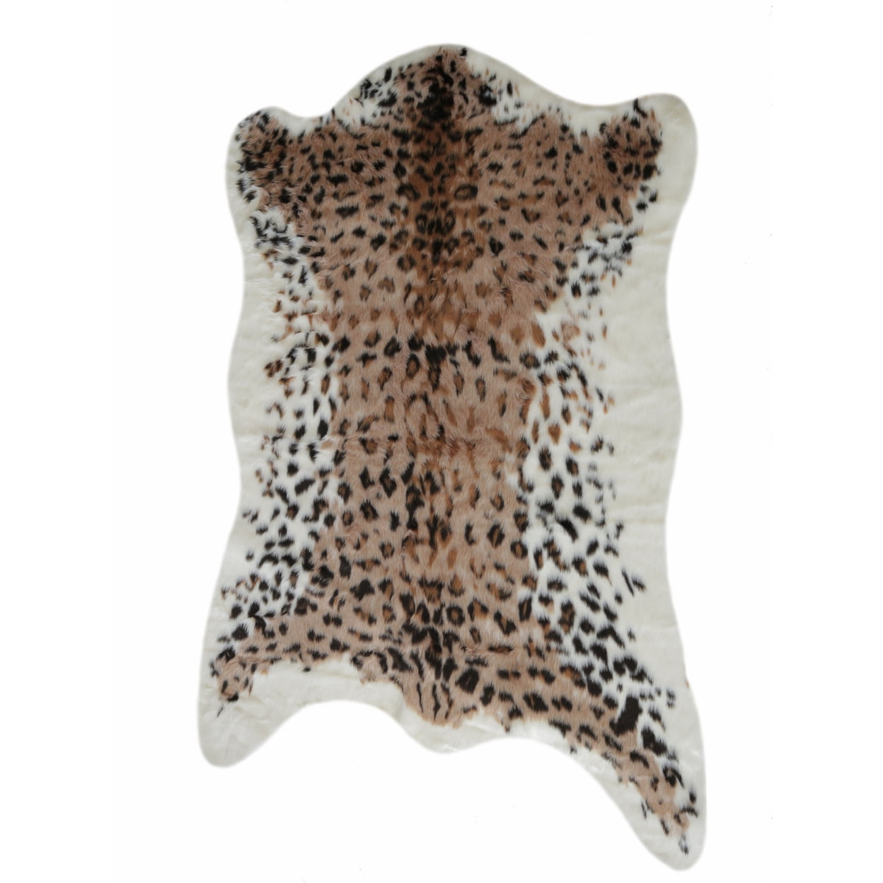 4.25 x 5 ft. Faux Hide Rug - Leopard
