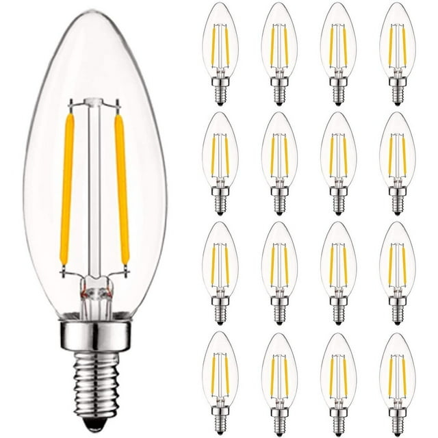 4 Watt (40 Watt Equivalent), B11 LED, Dimmable Light Bulb, E12/Candelabra Base