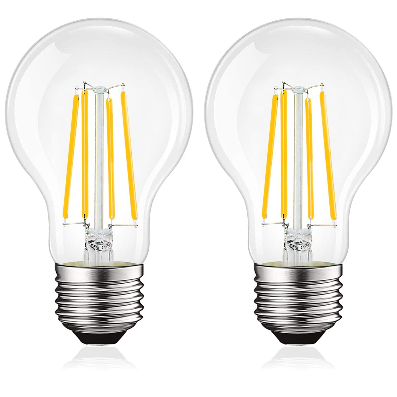 Luxrite Vintage A19 LED Light Bulb 100 Watt Equivalent 1600 Lumens 3000K Soft White Dimmable 12W Damp Rated UL E26 Base 2 Pack