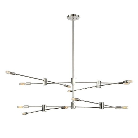 Savoy House Lyrique 12 - Light Chandelier in  Polished Nickel