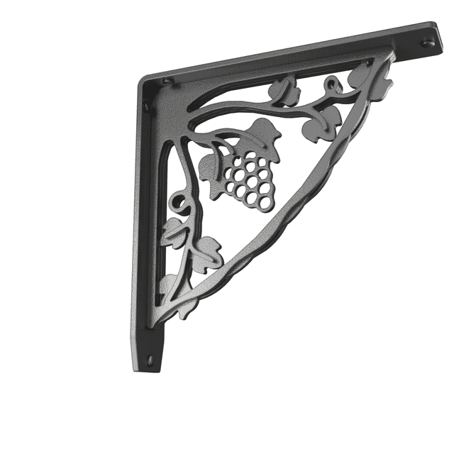 MADEIRA HEAVY DUTY STEEL FIREPLACE MANTEL BRACKETS, FLOATING SHELF, COUNTERTOP SUPPORT - HAND WELDED - 8" x 8" x 2"