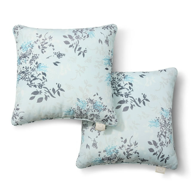 Martha Stewart MARTHA STEWART Charming Foliage Indoor Outdoor Pillow 2-Pack Set, 18" (Set of 2)