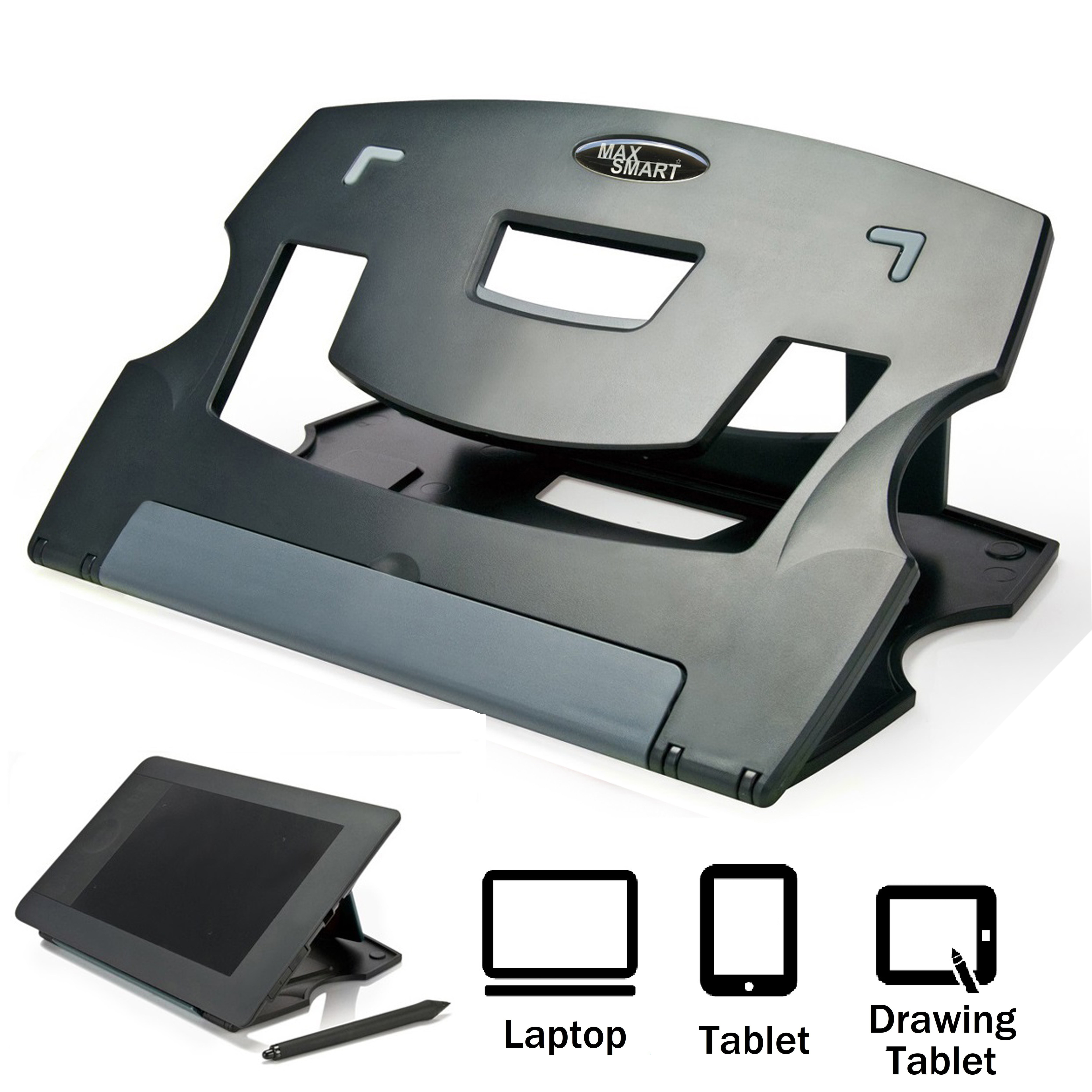 MAX SMART Drawing Tablet Stand, iPad for Drawing, Artisul, iPad Pro, Wacom Cintiq Tablet Stand Riser