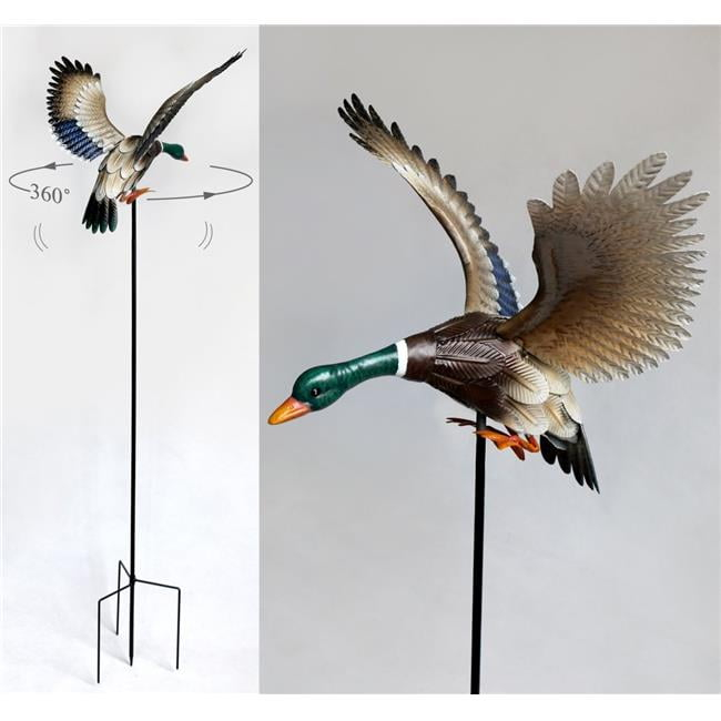 Arlmont & Co. Kinetic Mallard Duck Stake