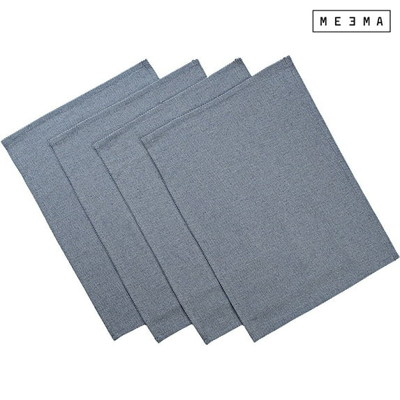 MEEMA Table Placemats Set of 4 - Blue - Christmas Kitchen Table Decor - Fabric Placemats-Table Christmas Gifts