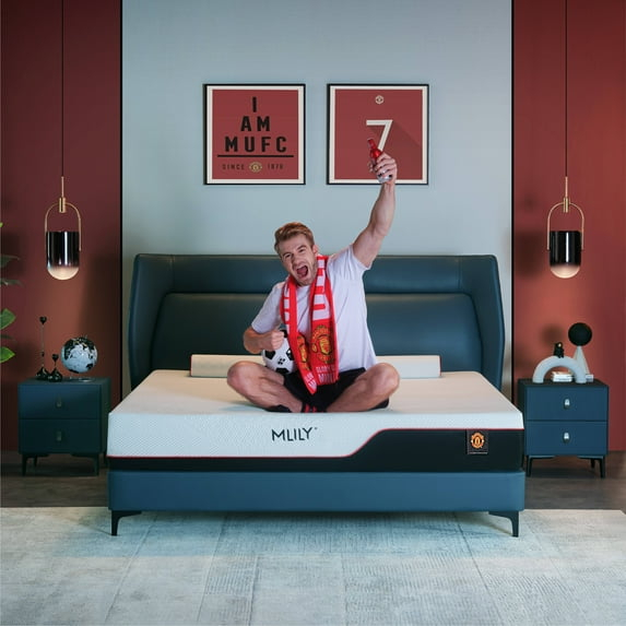 MLILY Manchester United Theatre 12 inch Memory Foam Mattress, Twin XL Size Mattress in a box,Medium Plush