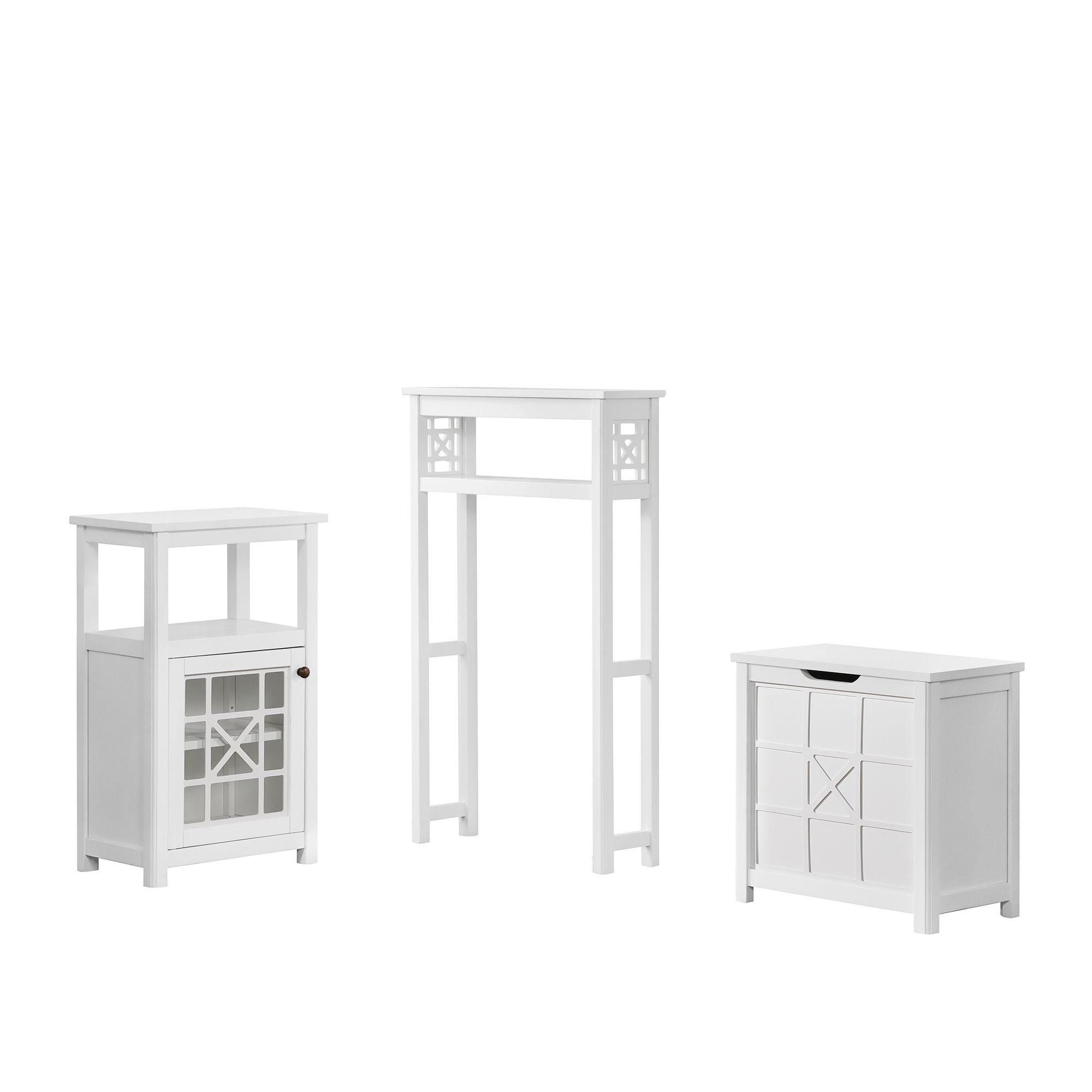 Alaterre Furniture MOD 60 in. Wood 6-Drawer Double Dresser, White, Bedroom Storage Furniture, Metal Drawers Glides, Wooden Drawer Knobs, Kids or Adults Rooms