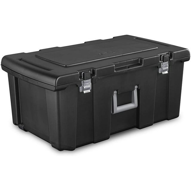 Sterilite Footlocker Plastic Adult, Black