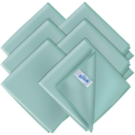 MR.Siga Ultra Fine Microfiber Cloths for Home, Car, and Glass,Pack of 6, 35 x 40 cm 13.7" x 15.7"
