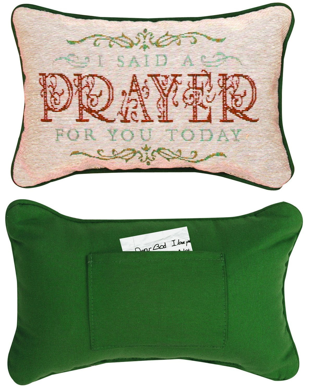 Manual Woodworkers and Weavers  I Said A Prayer For You Today Tapestry Pillow Pocket On Back Filled With Recycled Fibers 12.5 X 8.5 in. Poly Blend