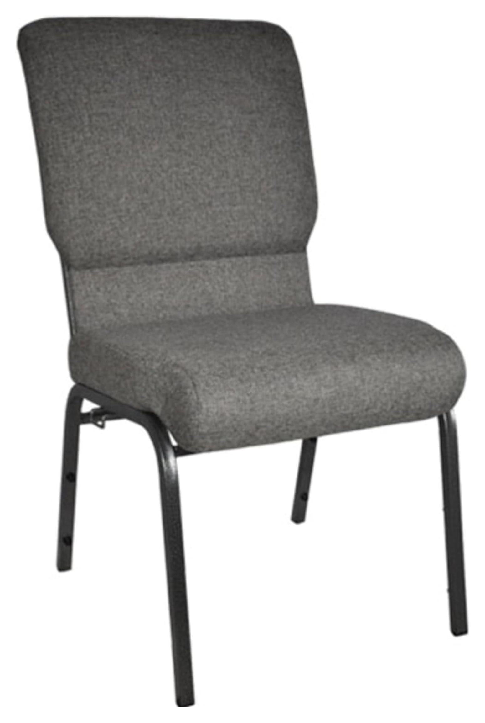 Xayoca Advantage Charcoal Gray Church Chair 18.5 in. Wide