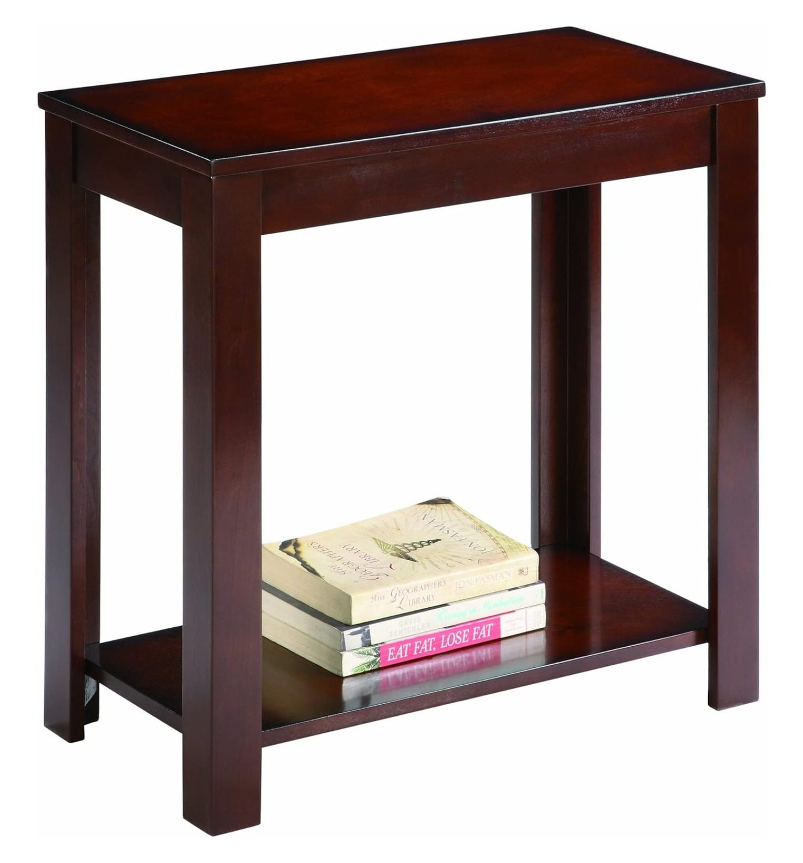 Crown Mark Pierce Chair Side Table, Espresso