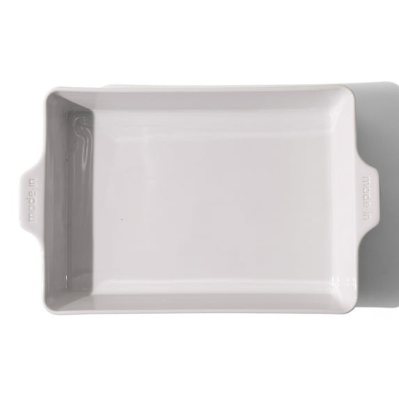 Made In Cookware - Square Baking Dish - White - Hand Crafted Porcelain - Professional Bakeware - Made in France