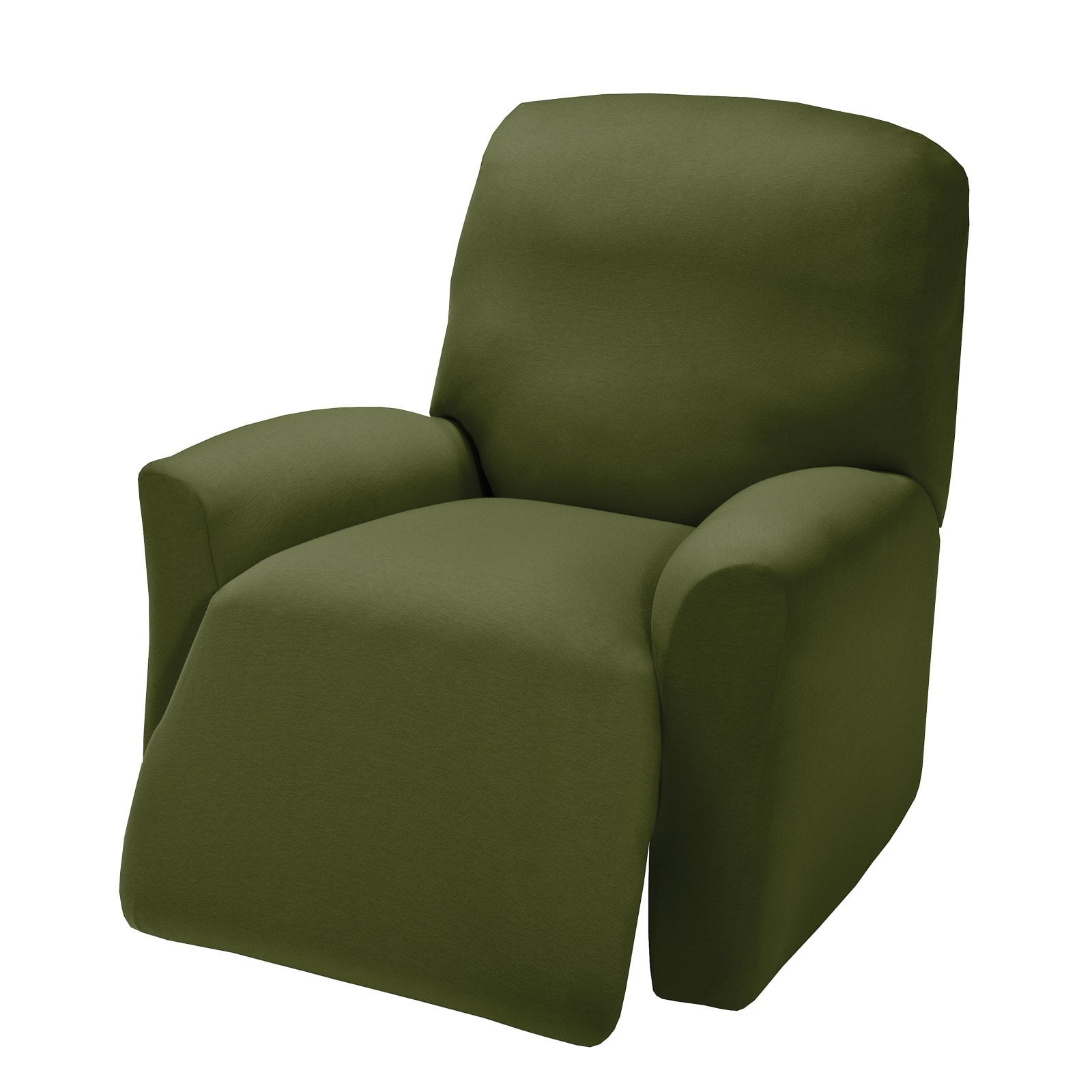 Jersey Large Recliner Slipcover Forest - Madison Industries: Elastic Fit, Polyester & Spandex, Indoor Use