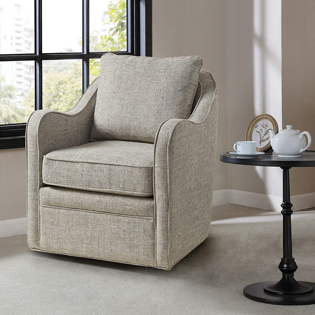 Wildon Home® Brianne Wide Seat Swivel Arm Chair