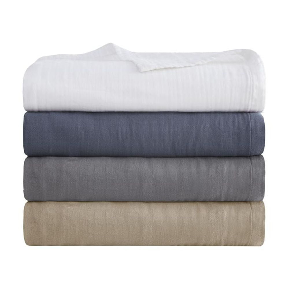 Madison Park Gauze 100% Cotton Lightweight Soft Cotton Blanket, Full/Queen Blanket in Tan