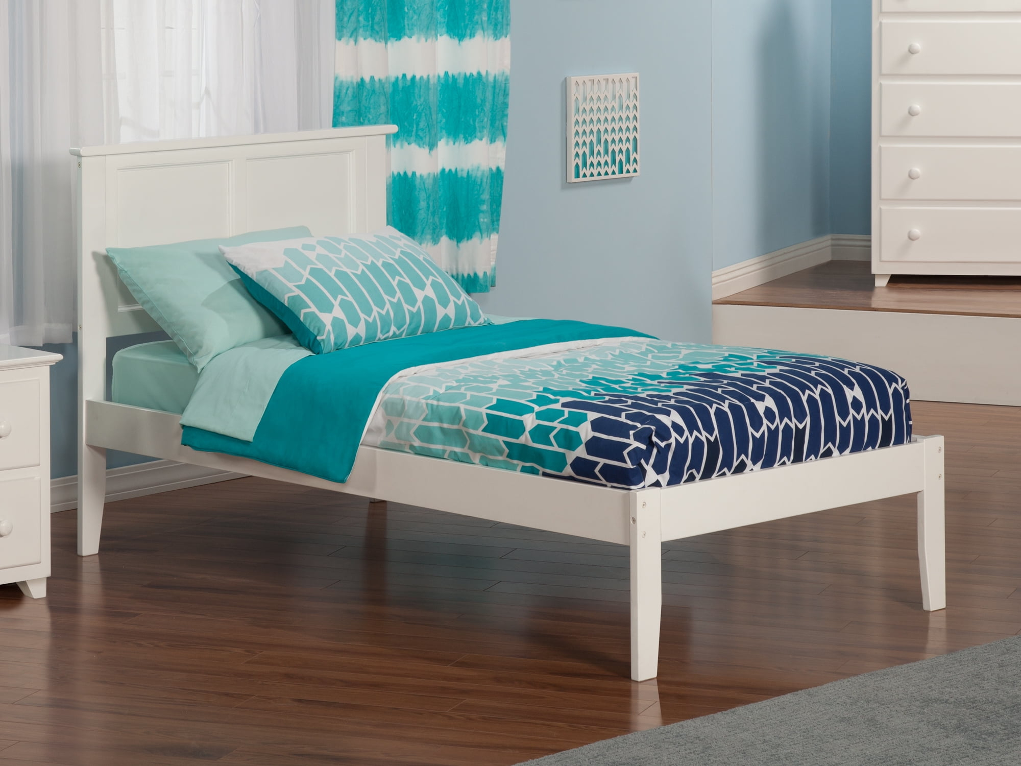 Madison Platform Bed with Open Foot Board in Multiple Colors and Sizes