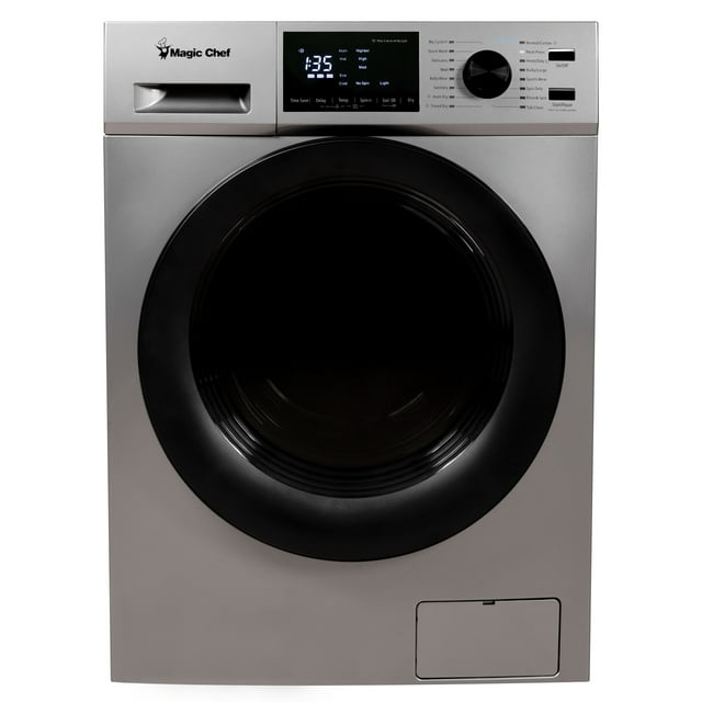 Magic Chef 2.7 Cu. ft. Front Load Washer Dryer Combo Silver