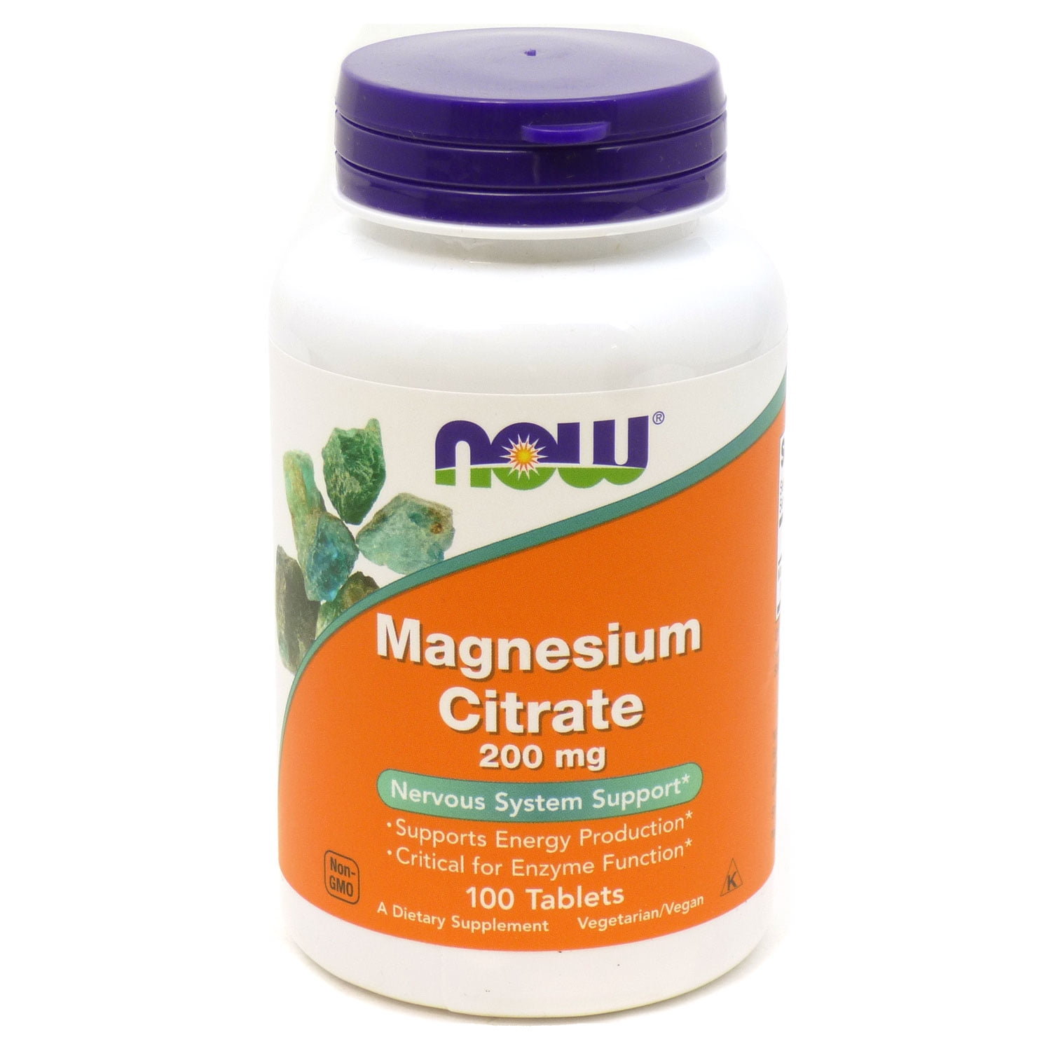 Magnesium Citrate 200mg by Now Foods  -  100 Tablet